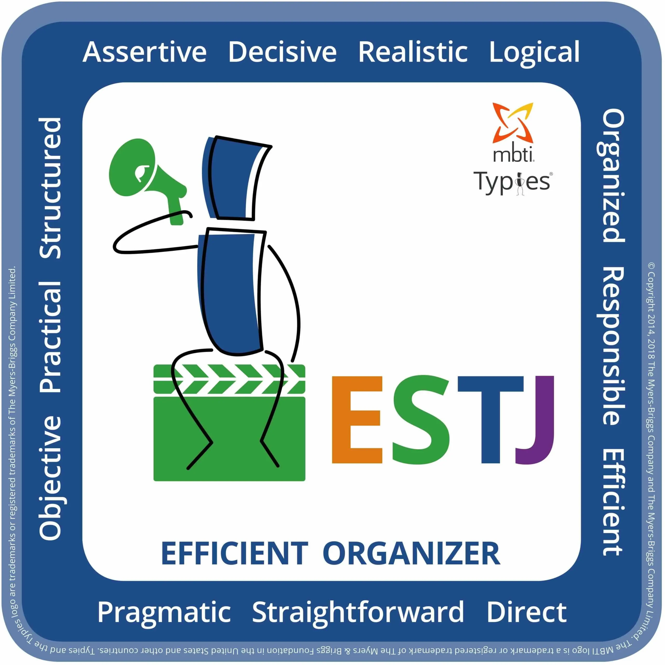 ESTJ - Efficient organiser - 16 personalities for YET MBTI