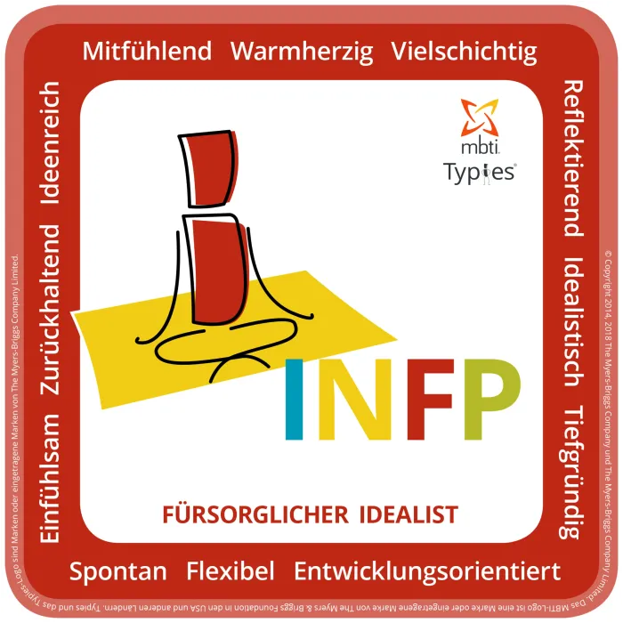 INFP fürsorglicher idealist - 16 Persönlichkeiten - MBTI-Typenkarikatur - kultureller Kontext von Tanya Laumen