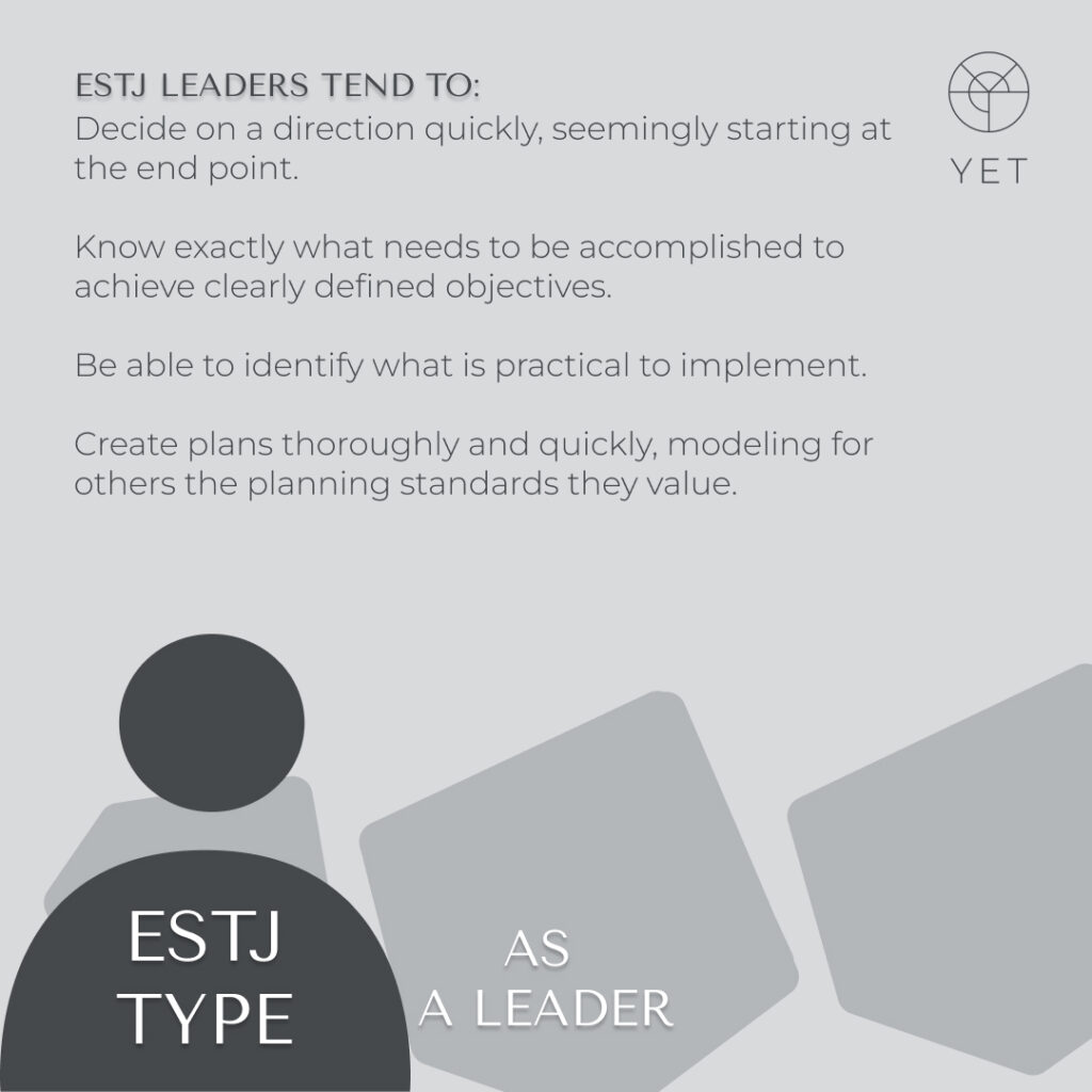 ESTJ personality type - blog by Tanya Laumen - based on the original MBTI Framework - Extrovert